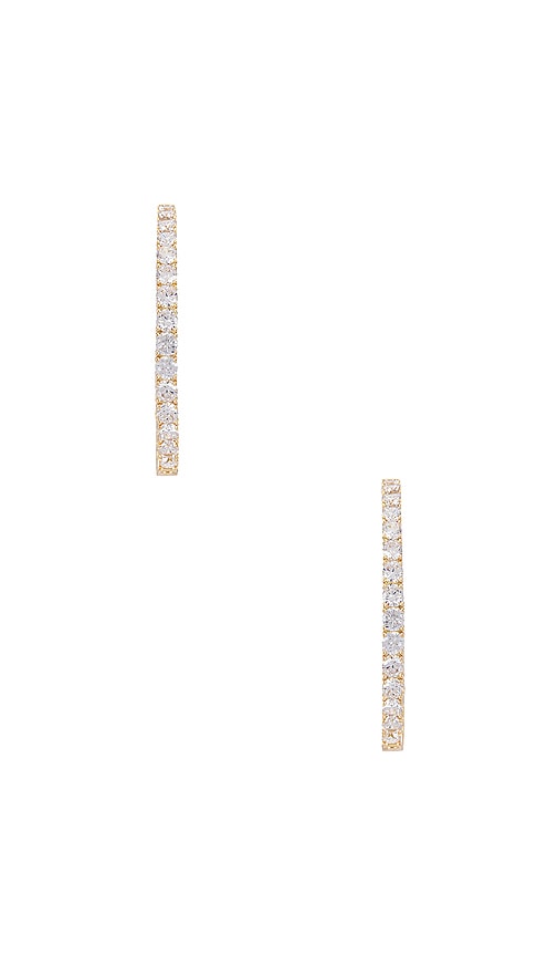 Bella Pave Hoop Earring