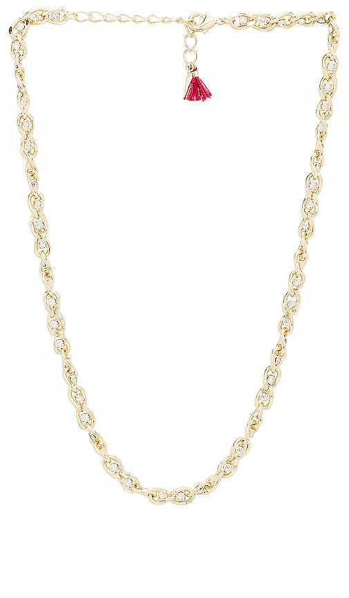 SHASHI Sarah Curb Chain Necklace in Gold