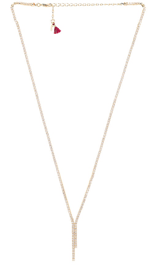 Diana Pave Lariat Necklace