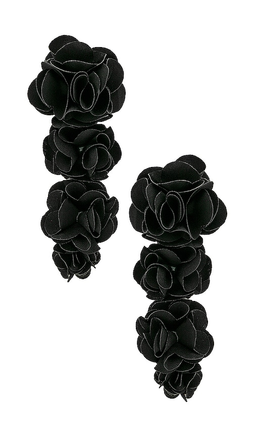 Shop Shashi Lily Earrings In Black