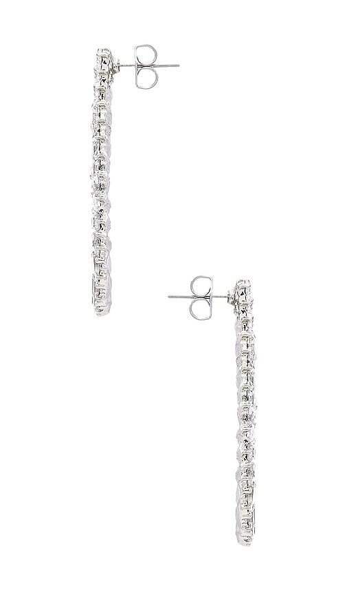 Shop Shashi Empress Earrings In Silver