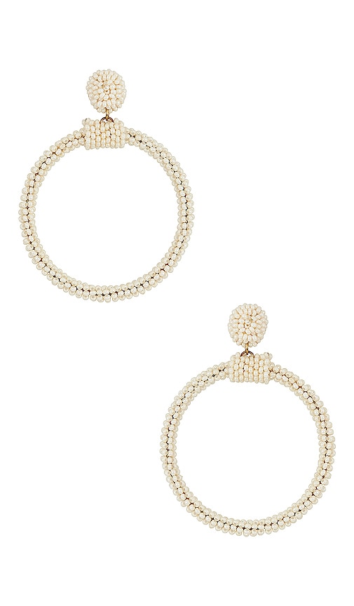 SHASHI Club 55 Earrings in White | REVOLVE