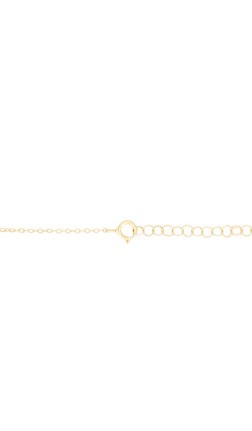  Shashi Lasso-halskette Mit Diamantakzenten Emily In Metallic Gold. 