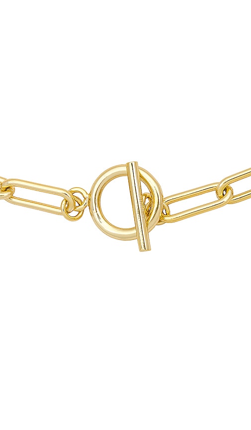 Shop Shashi Chain Necklace In Metallic Gold