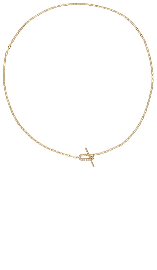 Shashi Jade Pave Necklace In Gold