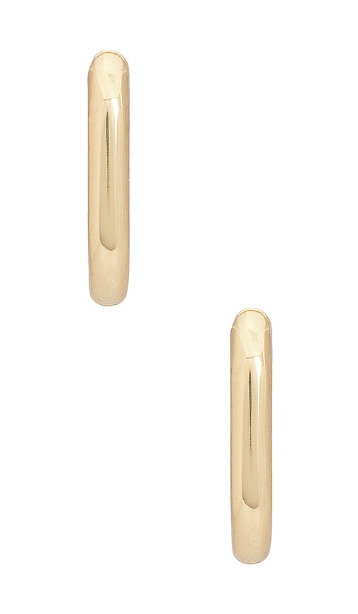  Shashi Cosmo Huggie In Metallic Gold. 