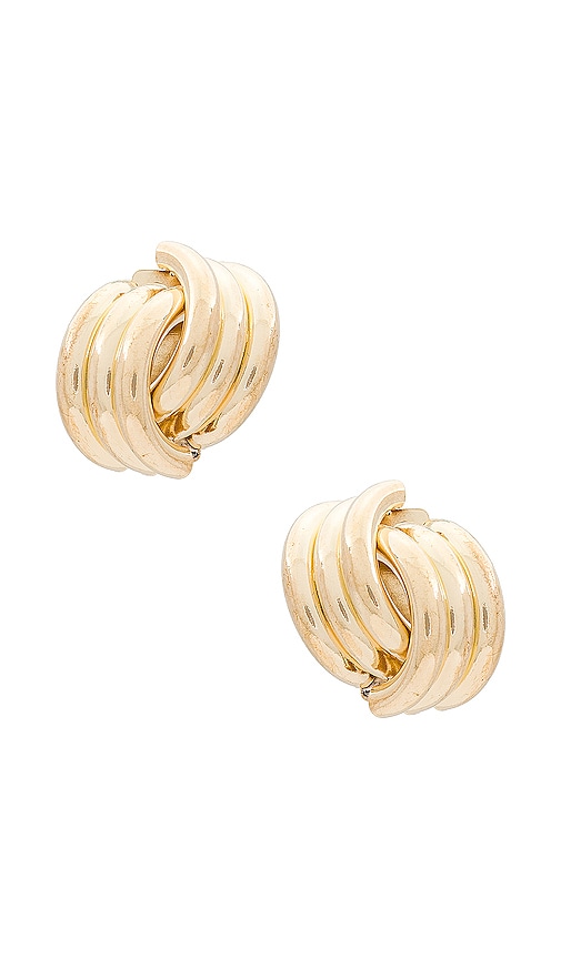 Shashi X Revolve Knot Earrings In Gold
