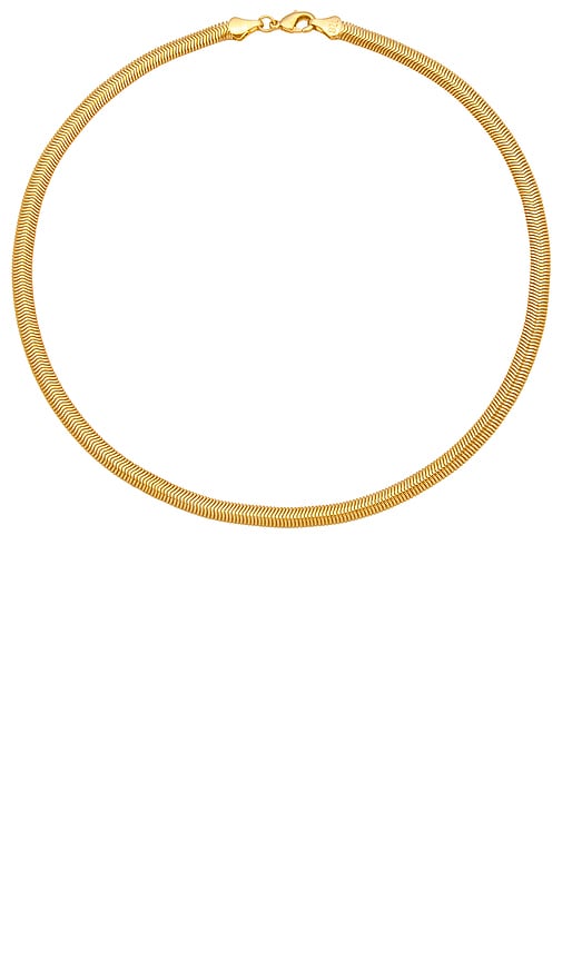 Shashi Herringbone Necklace In Metallic Gold
