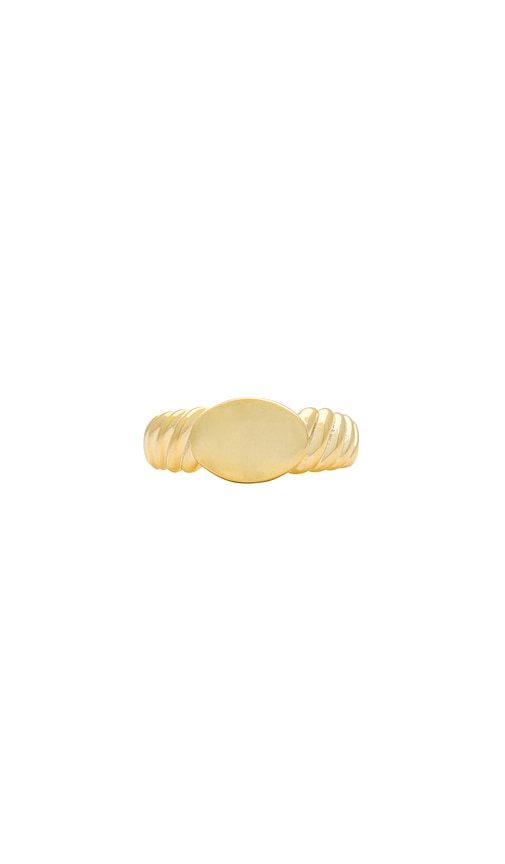 Shashi Imperial Signet Ring In Gold