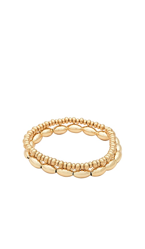 Shop Shashi Indah Bracelet Set In Gold