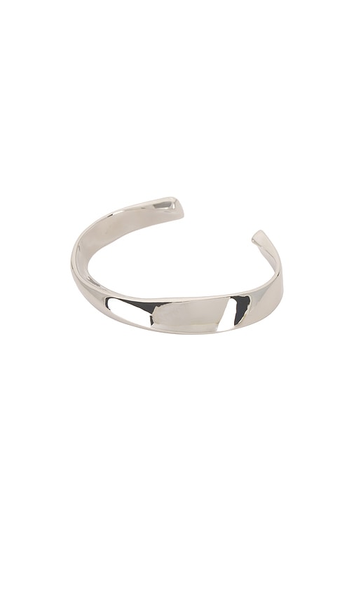 Shop Shashi Camden Cuff Bracelet In Metallic Silver