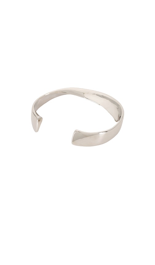 Shop Shashi Camden Cuff Bracelet In Metallic Silver