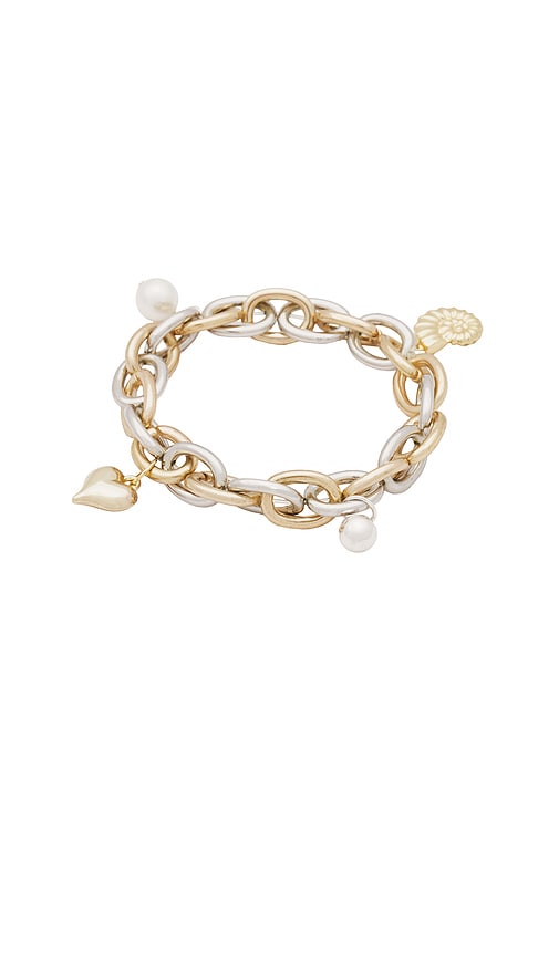 Shop Shashi Command Chain Charm Bracelet In Ê³¨ë“œ