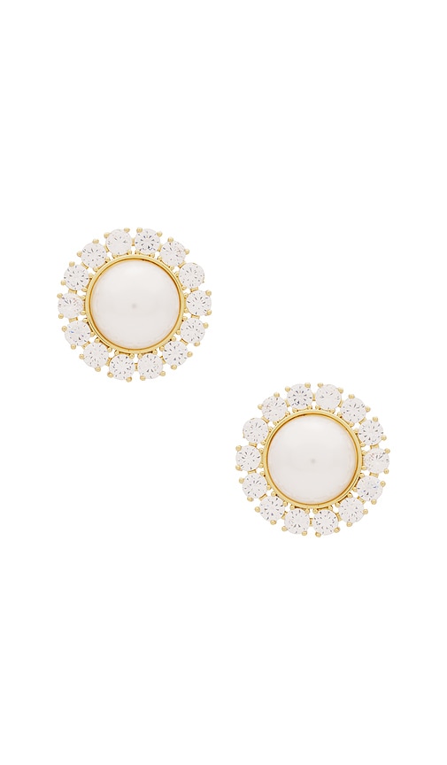 Pearl Dome Pave Earring