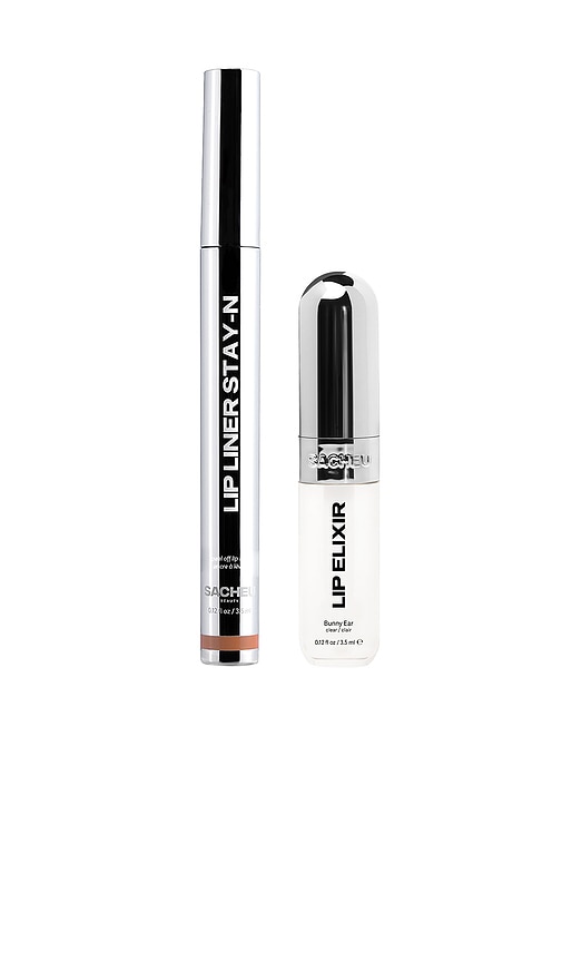 Lip Liner Stay-n & Lip Elixir Bundle Line & Shine in P-inked & Bunny Ear.