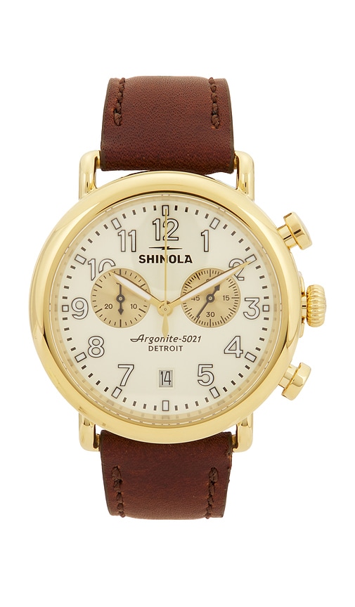 Shinola Runwell Chronograph 41mm Watch in Ivory