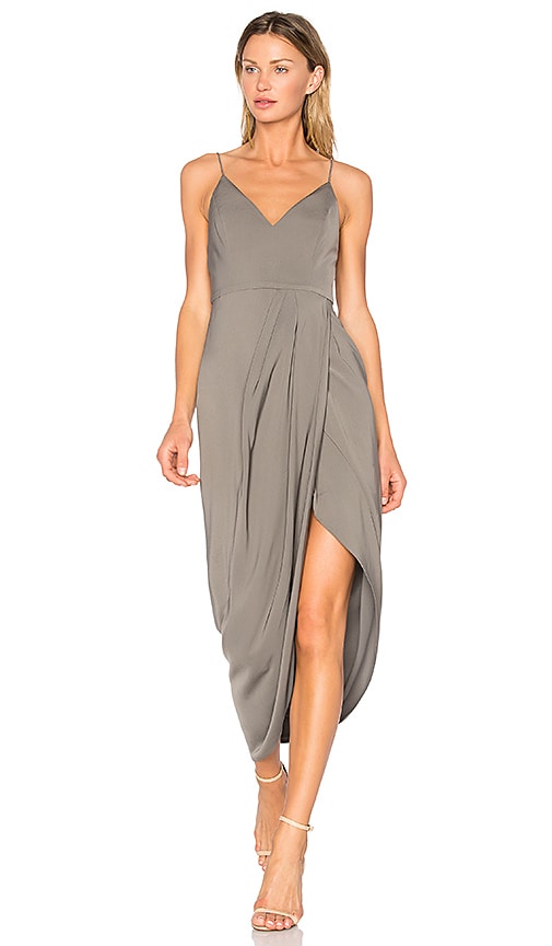 shona joy cocktail draped dress