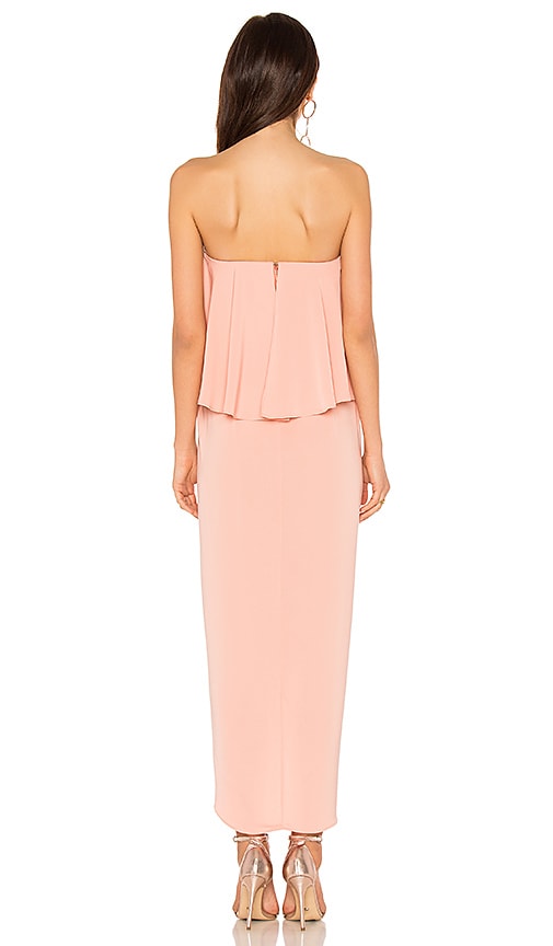 shona joy strapless frill dress