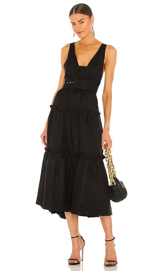 midi dress leg slit Midi Dress with Side Slit on the leg White / XS