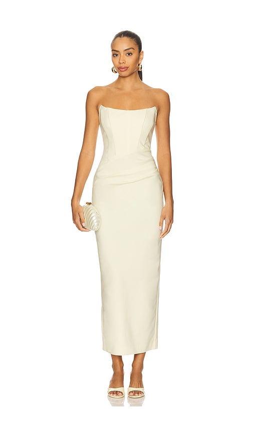 Lani Strapless Corset Maxi Dress by Shona Joy in Sgroppino