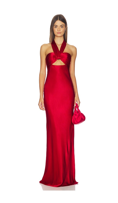 revolve red satin dress x REVOLVE Posey Maxi Dress