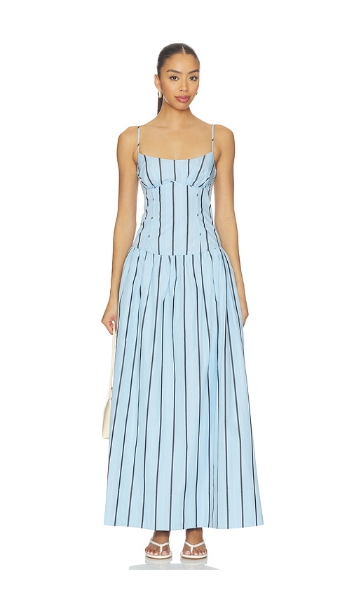 Saxon Panelled Bustier Maxi Dress