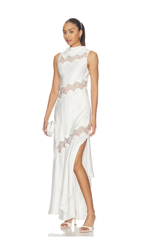 Simona Asymmetrical Panelled Maxi Dress