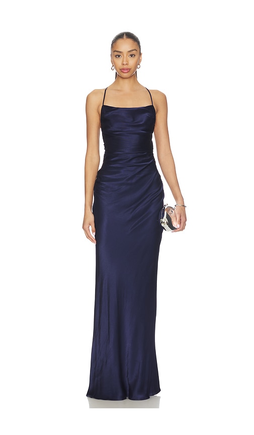 La Lune Lace Back Maxi Dress