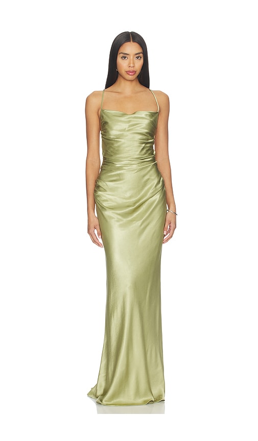 La Lune Lace Back Maxi Dress