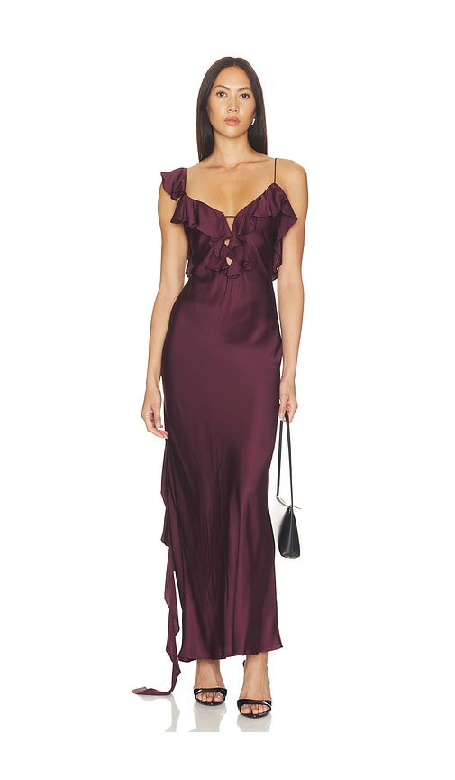 Agnes Ruffle Slip Maxi Dress