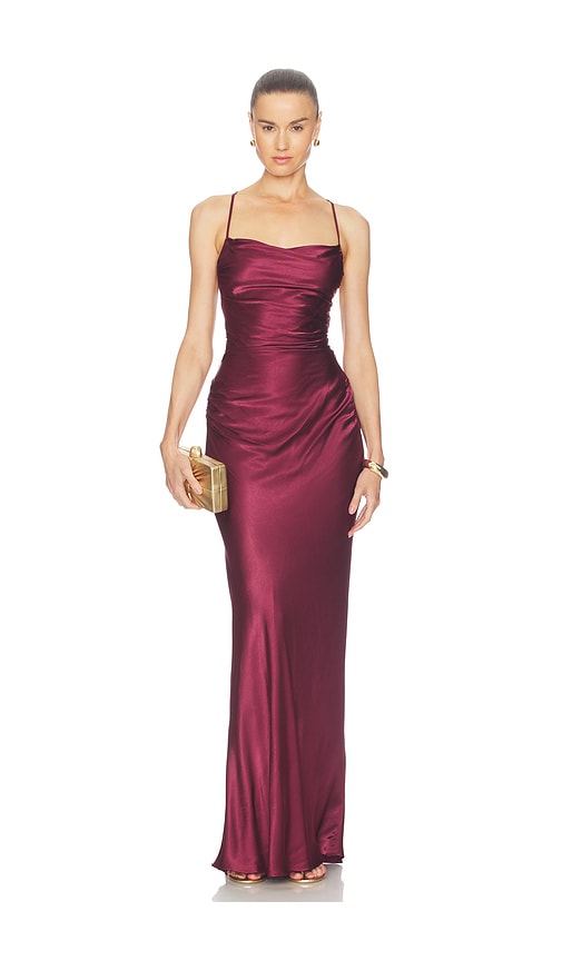 La Lune Lace Back Maxi Dress