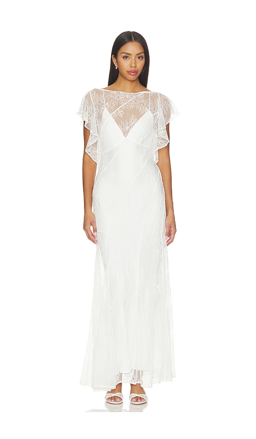Labyrinth Lace Panelled Maxi Dress