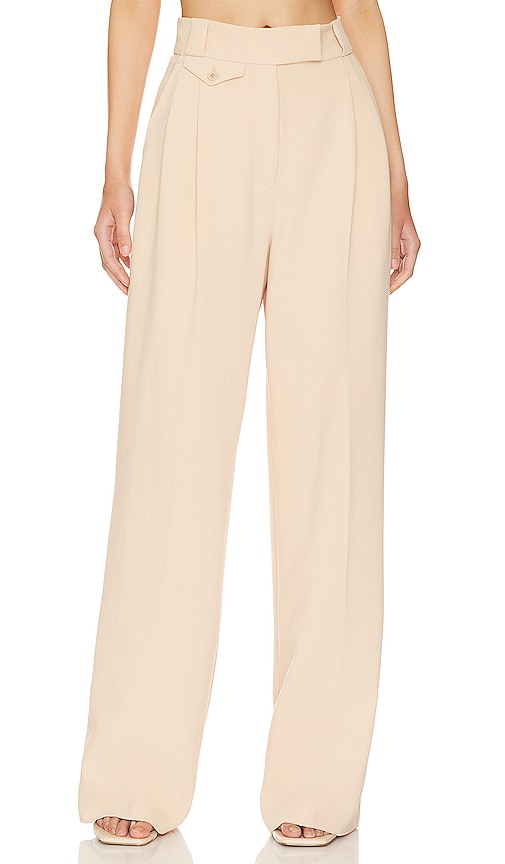 Shona Joy Irena High Waisted Tailored Pant in Peanut Butter