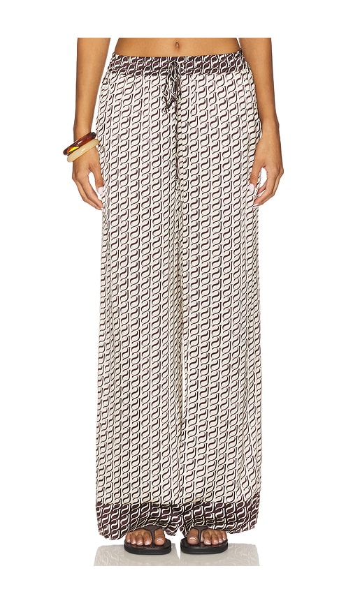 Monogram Silk Pant