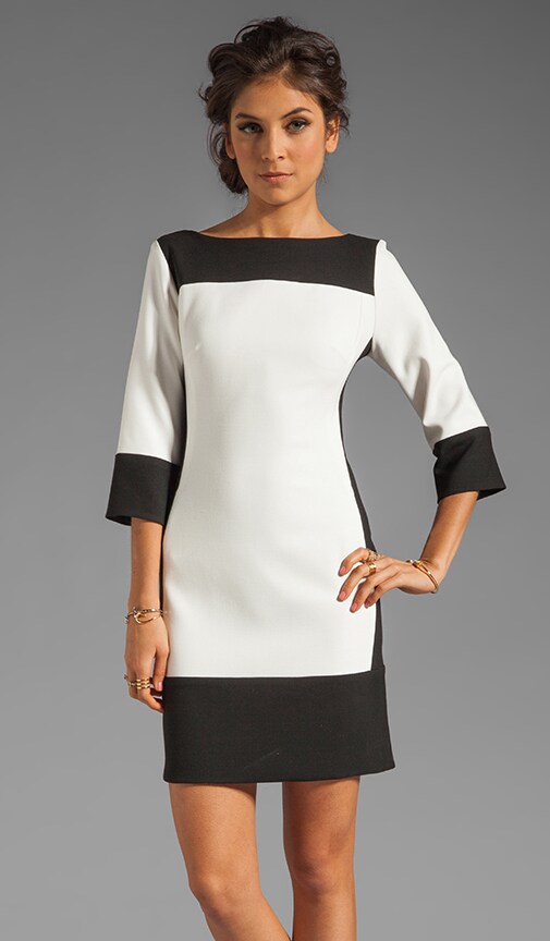 Double Crepe 2 Combo Vicki Dress