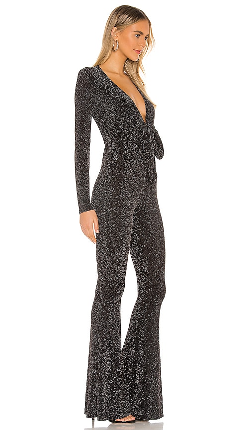 Shop Show Me Your Mumu Martina Jumpsuit In Dancing Queen Shine Black