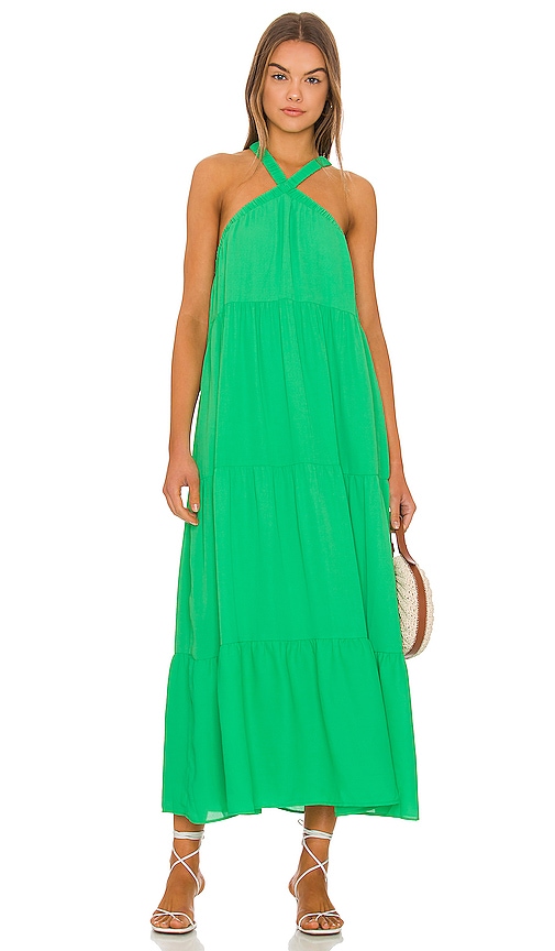 Show Me Your Mumu Hallie Halter Dress in Spring Green | REVOLVE