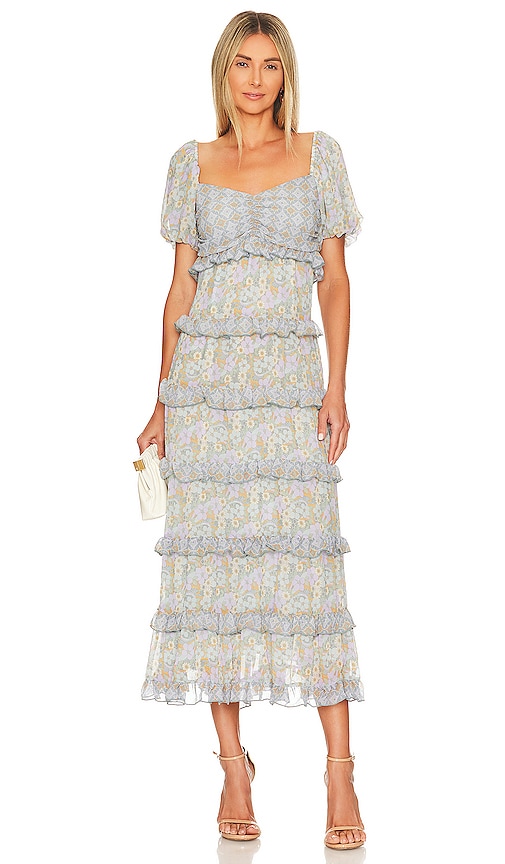 Show Me Your Mumu Colette Maxi Dress in Primrose Print