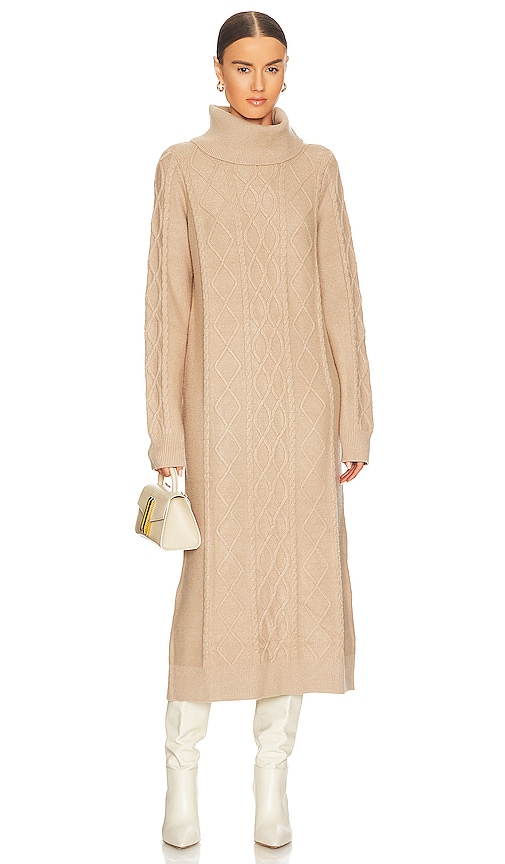 Show Me Your Mumu Montreal Midi Dress in Taupe