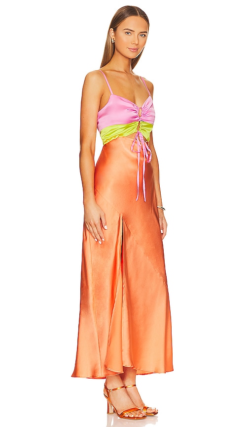 Shop Show Me Your Mumu Calloway Cut Out Dres In Tangerine