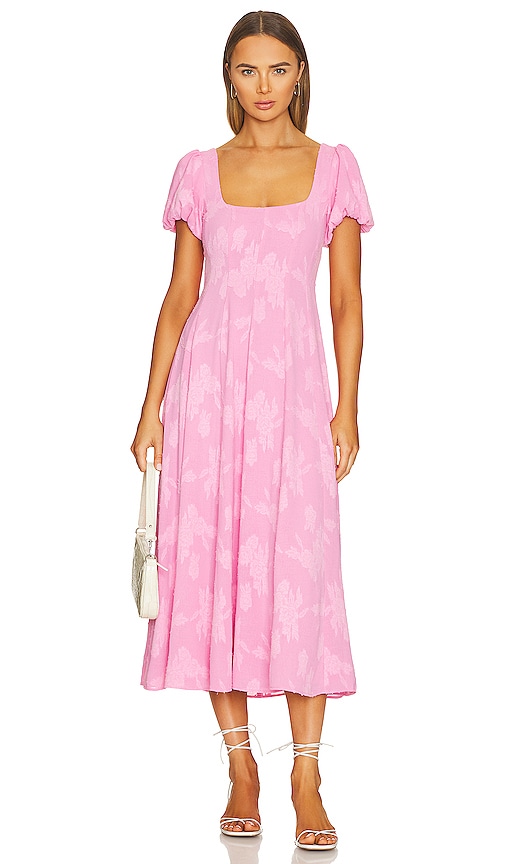 Shop Show Me Your Mumu Mia Midi Dress In Pink