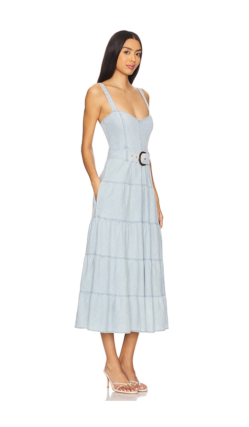 Show Me Your Mumu Lainey Midi Dress In Dew Drop