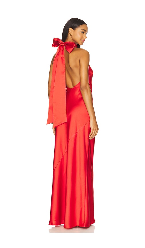 Lisa Maxi Dress in Red. - size XL (also in L, M, S, XS)