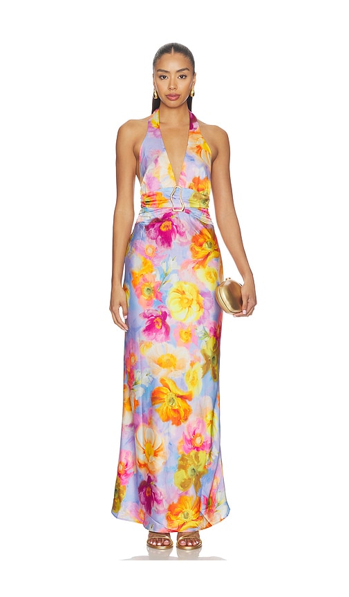 Show Me Your Mumu Deep V Maxi Dress