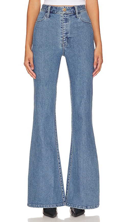 Show Me Your Mumu Hawn Bell Jeans In Blue