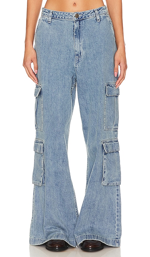Show Me Your Mumu The Cargo Jeans In Mountain Mist