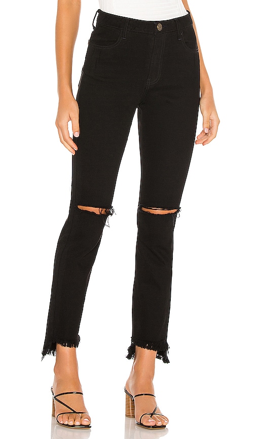 Show Me Your Mumu Tribeca Skinny Jean in Pure Black | REVOLVE