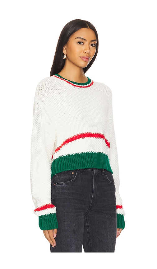 Shop Show Me Your Mumu Only One Sweater In Festive Stripe Knit