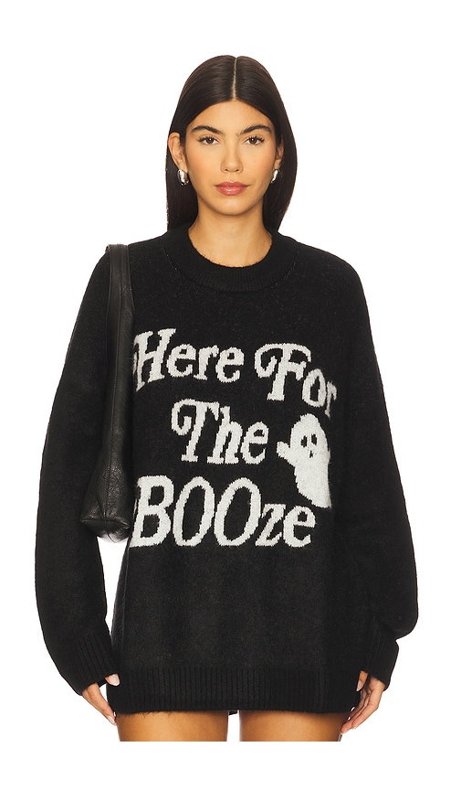 Show Me Your Mumu Classic Crewneck Sweater In Black