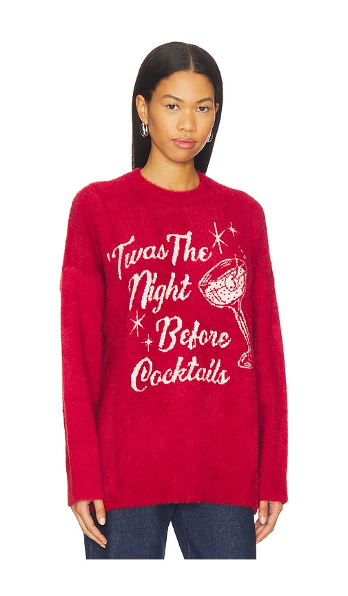 Show Me Your Mumu Classic Crewneck Sweater In Red